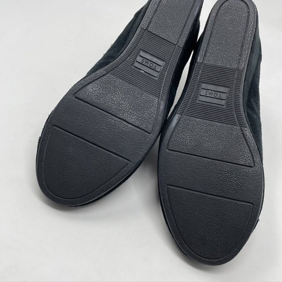 Toms Womens Black Suede Leather Lace up Wedge Heel Bootie Size 6.5 - Picture 12 of 12